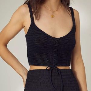 Aritzia crochet/knit tank